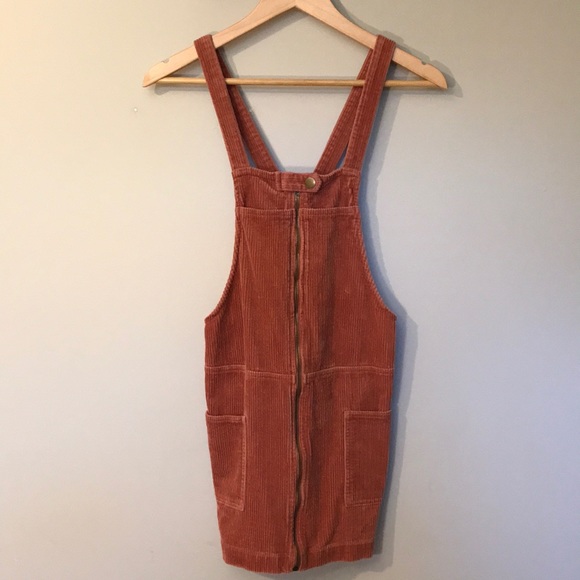 Pink Corduroy mini dress overalls - Picture 3 of 13